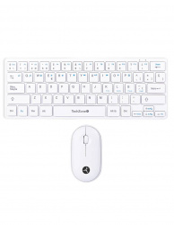 Kits para Teclado Y Mouse TECHZONE Young Pop White